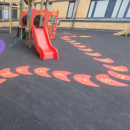 Outdoor Hopscotch Painting